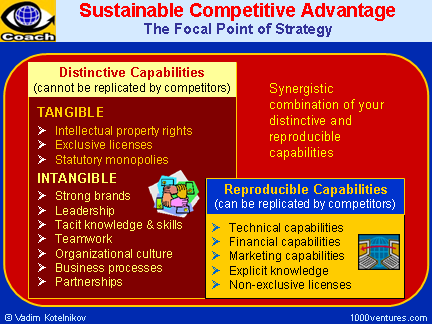 Sustainable Competitive Advantage: Synergy of Reproducible and Distinctive Capabilities
